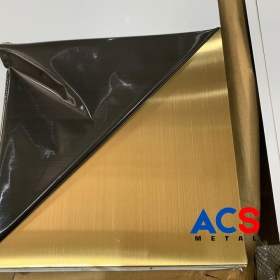 TẤM INOX XƯỚC HL VÀNG
